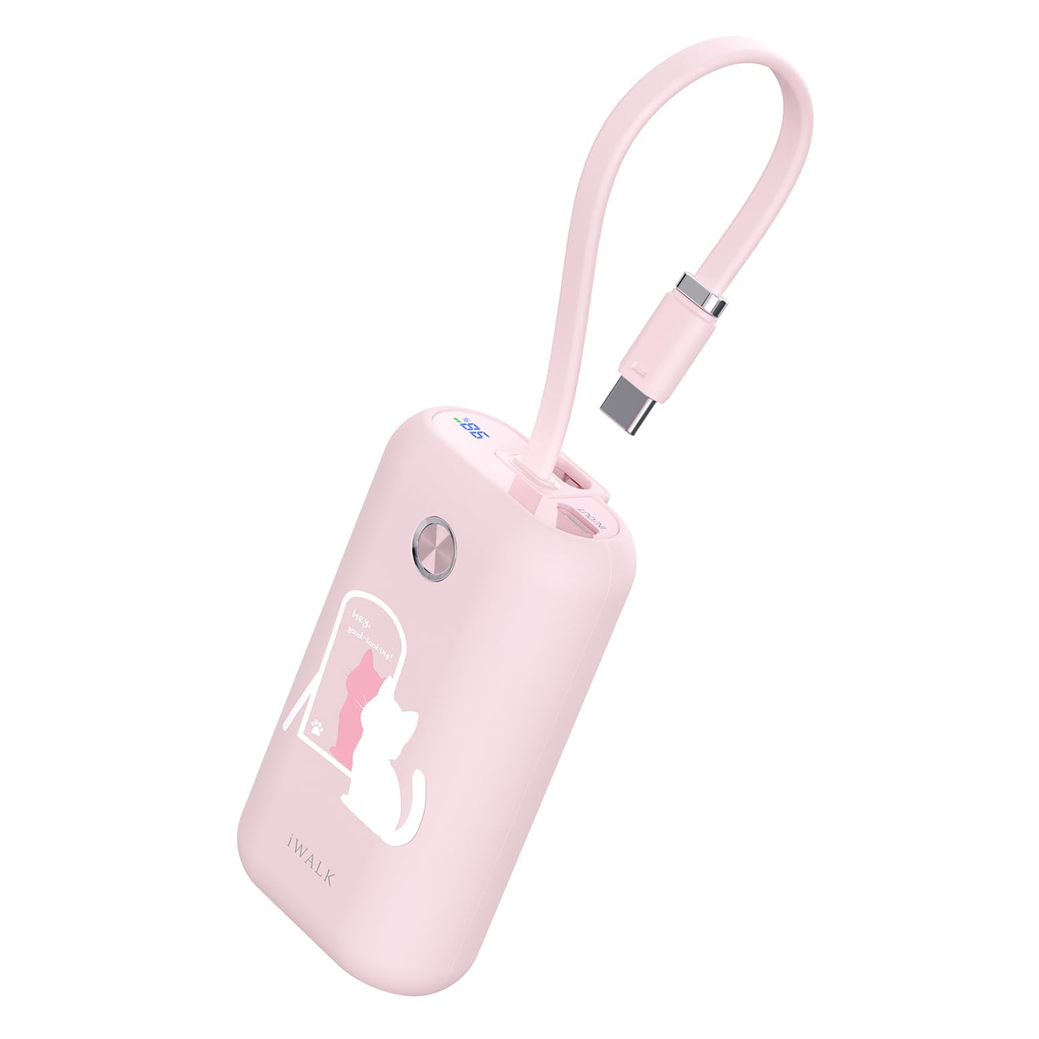 ☆モバイルバッテリー 超軽量 小型 最大20W急速充電 Type-C ピンク モバイルバッテリー 超軽量 小型 最大20W急速充電 Type-C ピンク